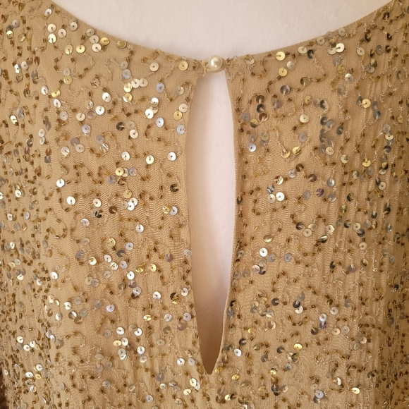 Aidan Mattox Cutout Beaded Silk Dress, 14, Used - Picture 6 of 15